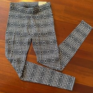 Pink Victoria’s Secret Grey Tribal Fashion Leggings